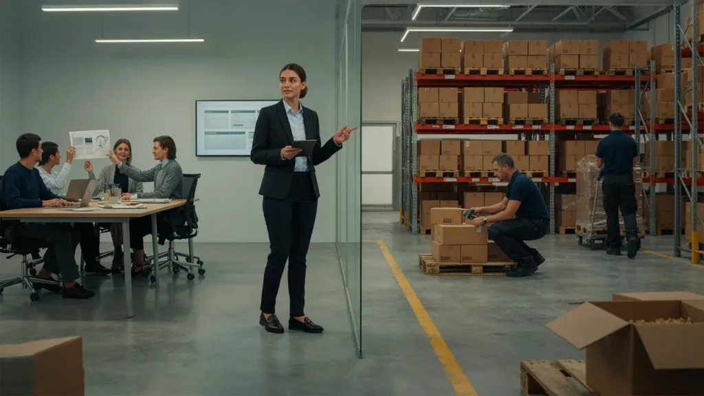 ERP vs inventory management software comparison showing business operations and warehouse inventory processes